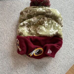 WASHINGTON REDSKINS TEAM ISSUE MILITARY DAY BEENIE - NEVER WORN